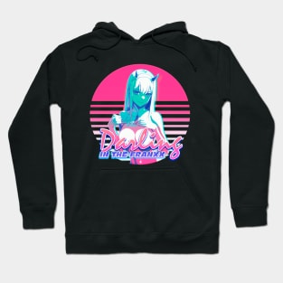 Darling in the Franxx Synthwave Aesthetic Edit Hoodie